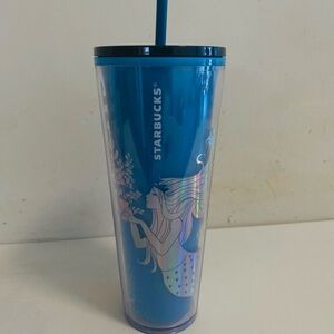 Starbucks 2021 Christmas Holiday Siren Mermaid Blue Tumbler Venti 24oz